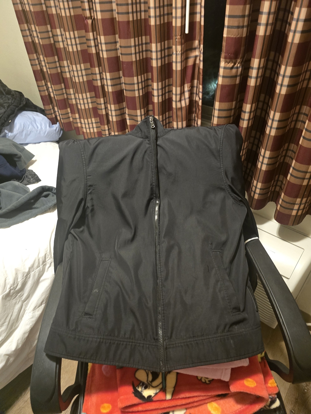 Michael Kors Men's Black Lightweight Zip-Up Jacket